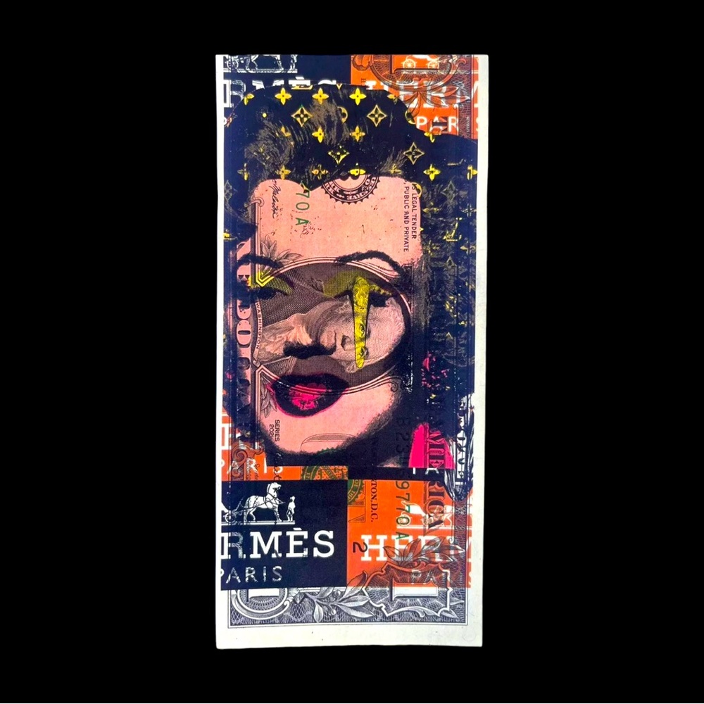 Death NYC 2020 Marilyn Monroe Hermes $1 Ltd Ed 50/100 Original Signed w/COA